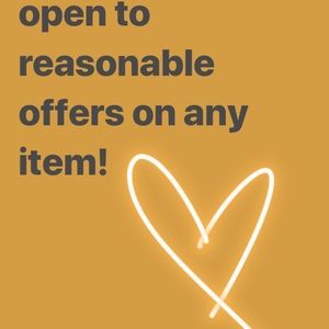 Open to offers on any item!